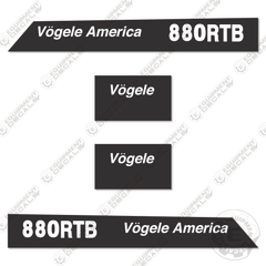 Fits Vogele Vision 880RTB Decal Kit Asphalt Paver