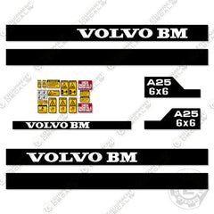 Fits Volvo A25 Decal Kit Articulated Dump Truck