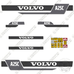 Fits Volvo A25C Decal Kit Articulated Dump Truck