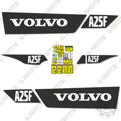 Fits Volvo A25F Decal Kit Articulated Dump Truck