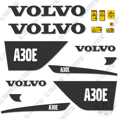 Fits Volvo A30E Decal Kit Articulated Dump Truck