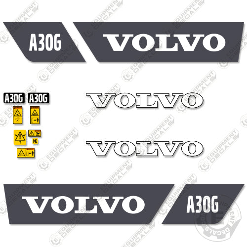 Fits Volvo A30G Decal Kit Articulated Dump Truck