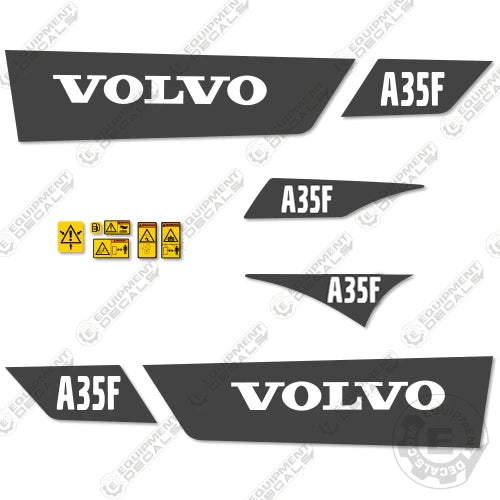 Fits Volvo A35F Decal Kit Articulated Dump Truck