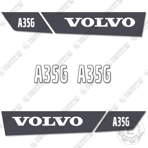Fits Volvo A35G Decal Kit Articulated Dump Truck
