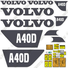 Fits Volvo A40D Decal Kit Articulated Dump Truck