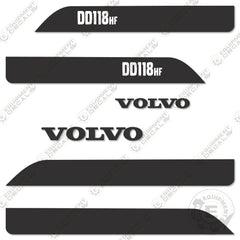 Fits Volvo DD118HF Decal Kit Asphalt Roller