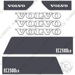 Fits Volvo EC250DLR Decal Kit Excavator