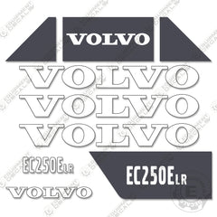 Fits Volvo EC250E LR Decal Kit Hydraulic Excavator