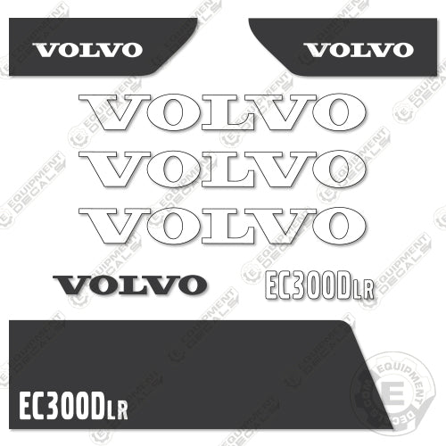 Fits Volvo EC300DLR Decal Kit Excavator