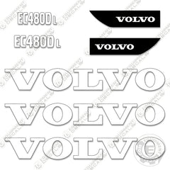 Fits Volvo EC480DL Decal Kit Excavator