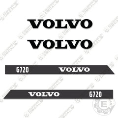 Fits Volvo G720 Decal Kit Motor Grader - Scraper