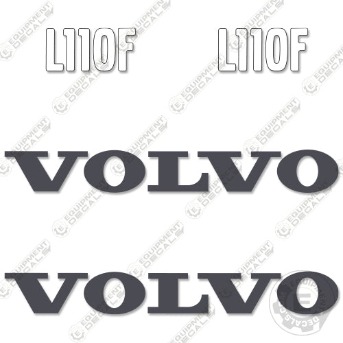 Fits Volvo L110F Decals Wheel Loader Equipment Decals