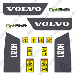 Fits Volvo L120H Decal Kit Wheel Loader