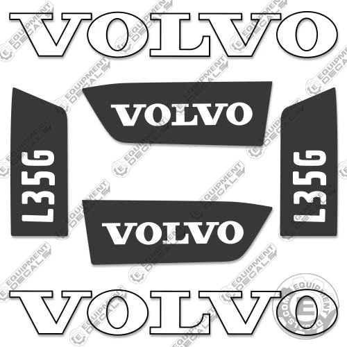 Fits Volvo L35G Decal Kit Wheel Loader