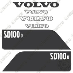 Fits Volvo SD100D Decal Kit Soil Compactor Roller