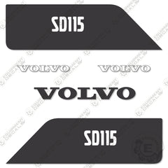Fits Volvo SD115 Decal Kit Soil Compactor Roller