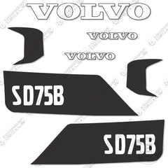 Fits Volvo SD75B Decal Kit Soil Compactor Roller