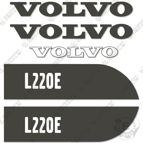 Fits Volvo L220E Decal Kit Wheel Loader