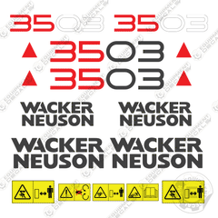 Fits Wacker Neuson 3503 Decal Kit Mini Excavator