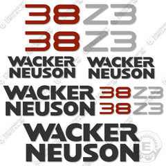 Fits Wacker Neuson 38Z3 Decal Kit Mini Excavator