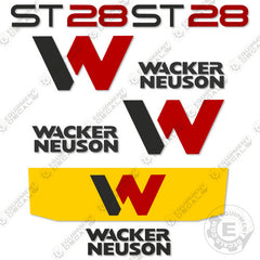 Fits Wacker Neuson ST28 Decal Kit Skid Steer