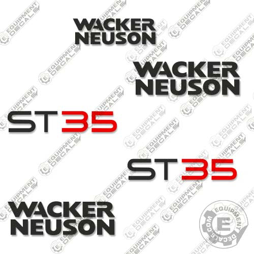Fits Wacker Neuson ST35 Decal Kit Skid Steer