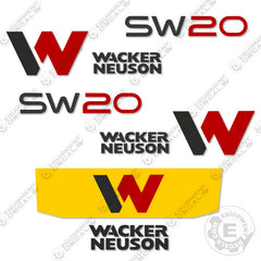 WACKER RD880 Vibratory Roller Decal Sticker Kit – Full Set