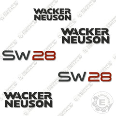 Fits Wacker Neuson SW28 Decal Kit Skid Steer