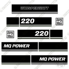 Fits Multiquip Whisperwatt 220 Decal Kit Generator