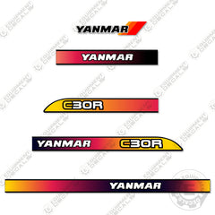 Fits Yanmar C30R Decal Kit Crawler Carrier (Style 2)
