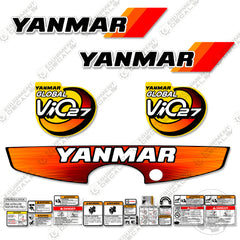 Fits Yanmar Vio 27-3 Decal Kit Mini Excavator Global