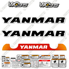 Fits Yanmar Vio 35 Mini Excavator Decal Kit